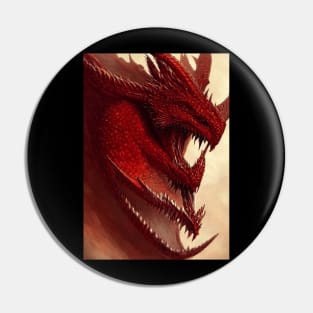 Leviathan Red Dragon Pin