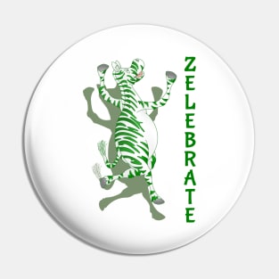 Green Zebra ZELEBRATE Pin