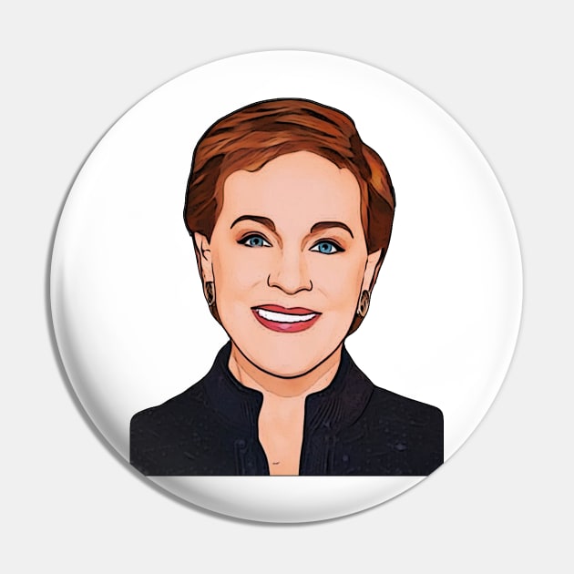 Julie Andrews Cutie Smile Pin by baranskini