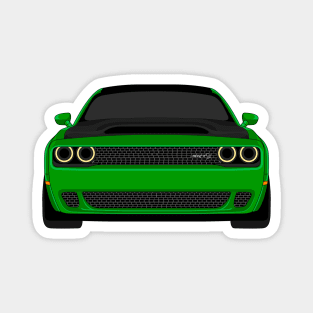 DODGE DEMON FRONT GREEN Magnet