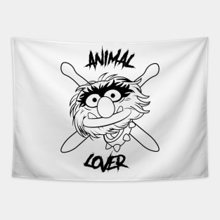 ANIMAL LOVER BLACK AND WHITE VERSION Tapestry