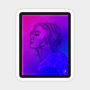 Tiffany Young - digital drawing Magnet