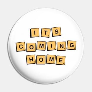 Its Coming Home Game of Scrabble England Pin