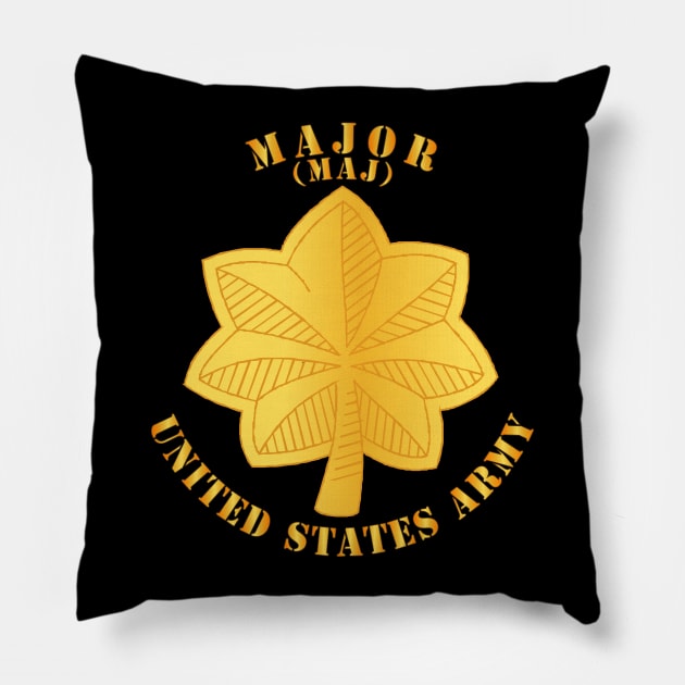 Major Rank Insignia - MAJ Pillow by twix123844