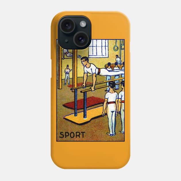 1910 Men's Gymnastics Phone Case by historicimage