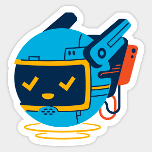 Cute Robot, Funny Robot, Silly Robot, Blue Robot