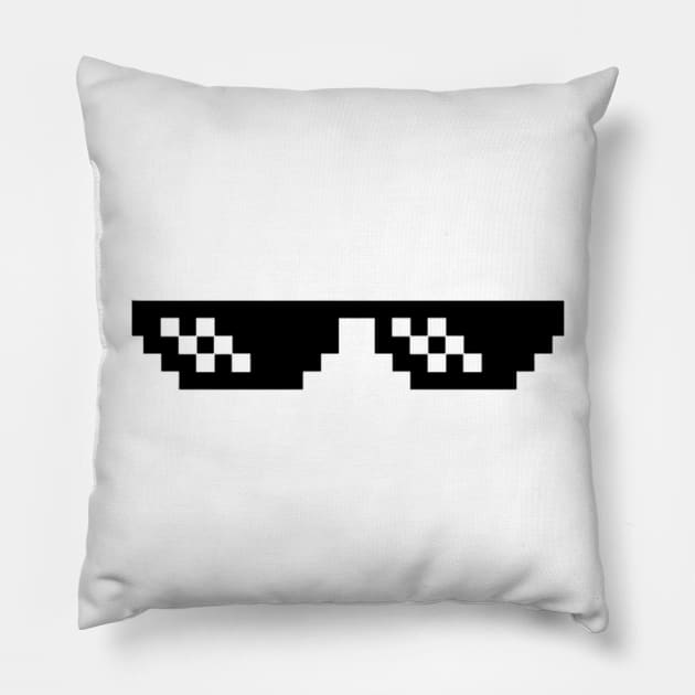 Deal with it glasses meme Pillow by blaize t-shirts