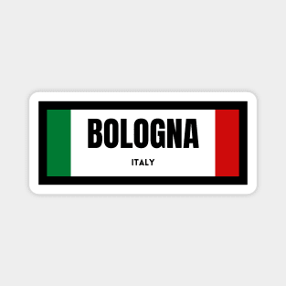 Bologna City in Italian Flag Magnet