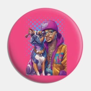 Rappers with Puppies Pin