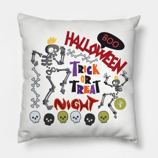 BOO - HALLOWEEN - TRICK OR TREAT - SCARY NIGHT Pillow