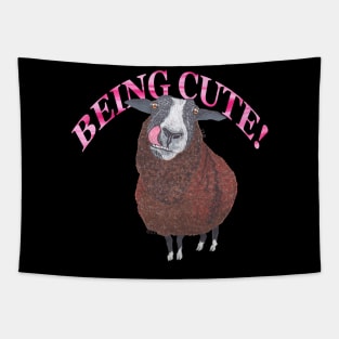 ZWARTBLES SHEEP BEING CUTE Tapestry