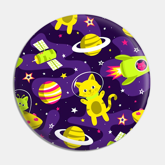 Cosmic Cats Pin by robyriker