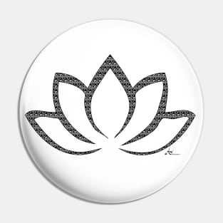 Lotus flower Symbol Pin