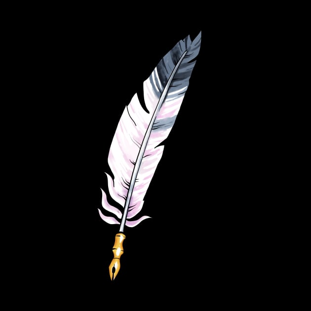 Pastel Quill on Black by Ellen Wilberg