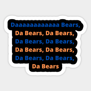  Oval DA Bears Sticker Decal (Football Sticker Decal ic Chicago  Fan Ditka) Size: 3 x 5 inch c : Automotive