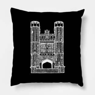 Brookings Hall WUSTL (White) Pillow