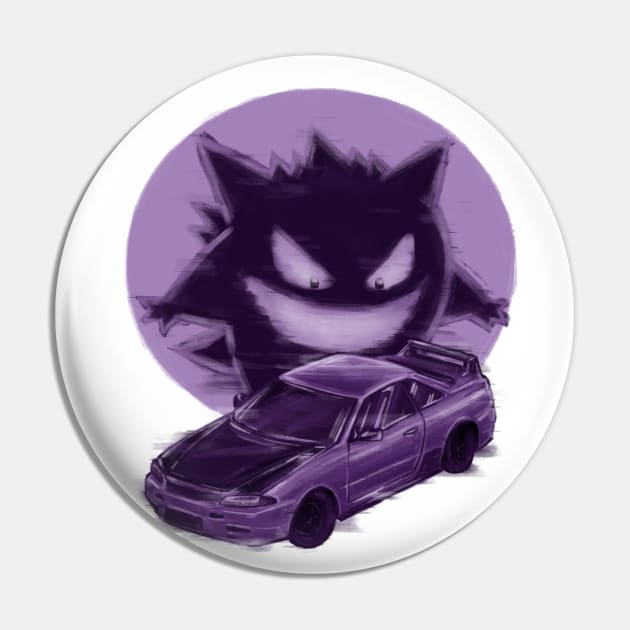 Ghostly Car Pin by PaperMegpie