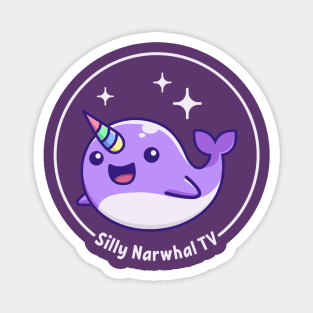 Silly Narwhal TV Magnet