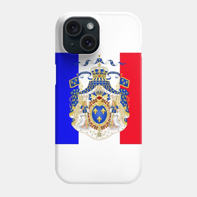 French emblem flag Phone Case by AidanMDesigns