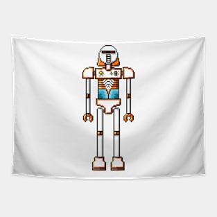 Pixel Robot 131 Tapestry