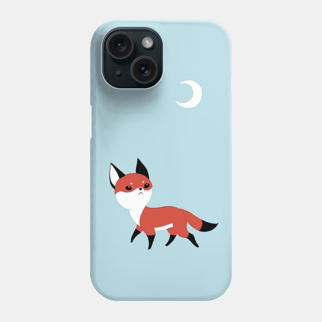 Moon Fox Phone Case by Freeminds