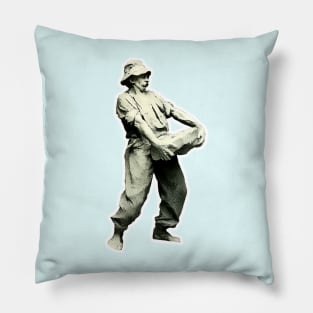 Carrying stone - Elderly worker Pillow