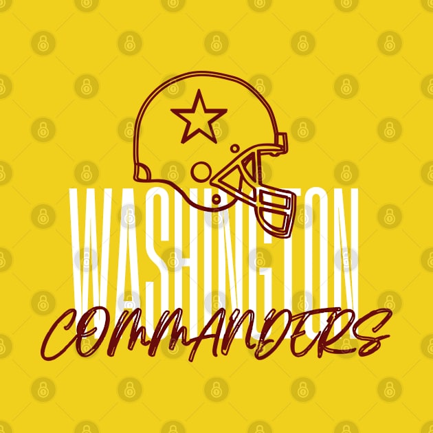 WASHINGTON COMMANDERS FOOTBALL TEAM by Lolane