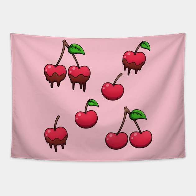 Cherries Tapestry by TheMaskedTooner