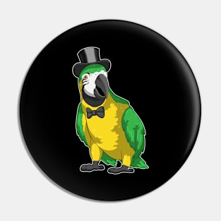 Parrot Groom Cylinder Wedding Pin