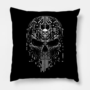 tekno skull 3 Pillow