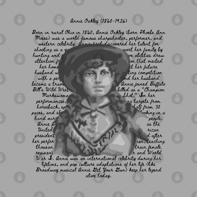 Annie Oakley Portrait and Quote by Slightly Unhinged