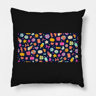 Cute Kawaii Fun Confettie | Flower, Cloud, Star, Heart, Popsicle, Bow, Candy Pillow