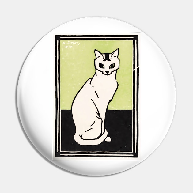 Sitting cat (1917) by Julie de Graag Pin by dailycreativo