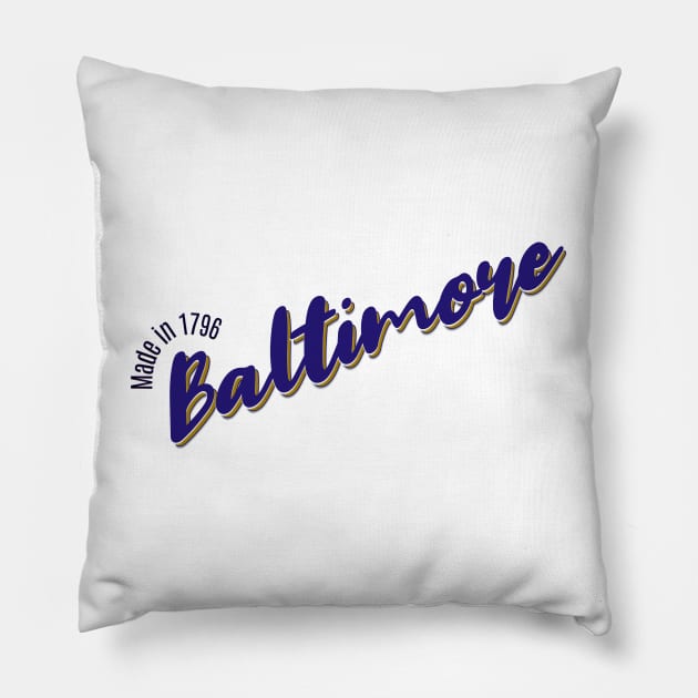 Baltimore in 1796 Pillow by LB35Y5