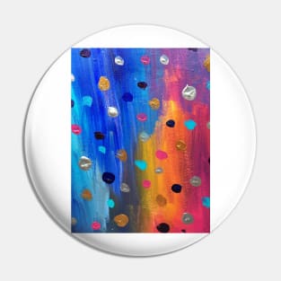 Acrylic Painting Dot Pattern Pin