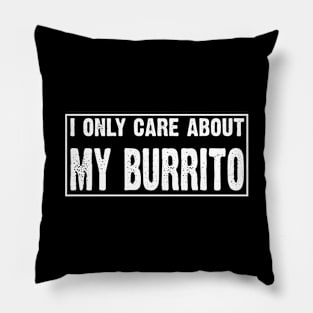 I Only Care About My Burrito Pillow