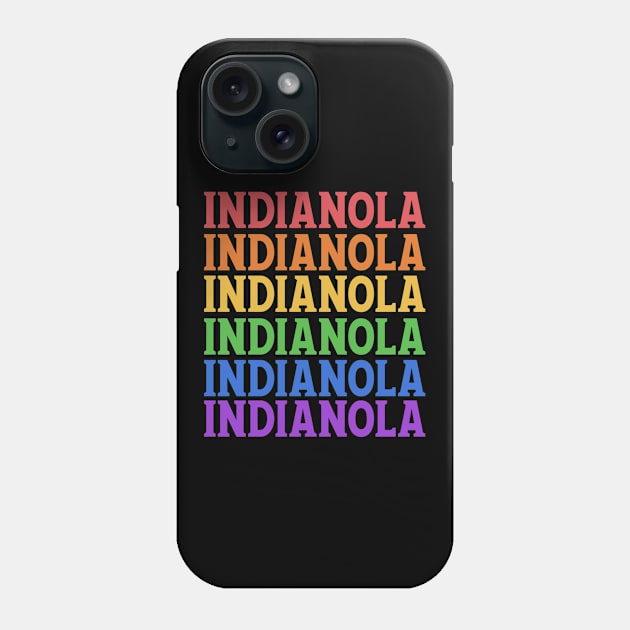 INDIANOLA TRAVEL DESTINATION Phone Case by OlkiaArt