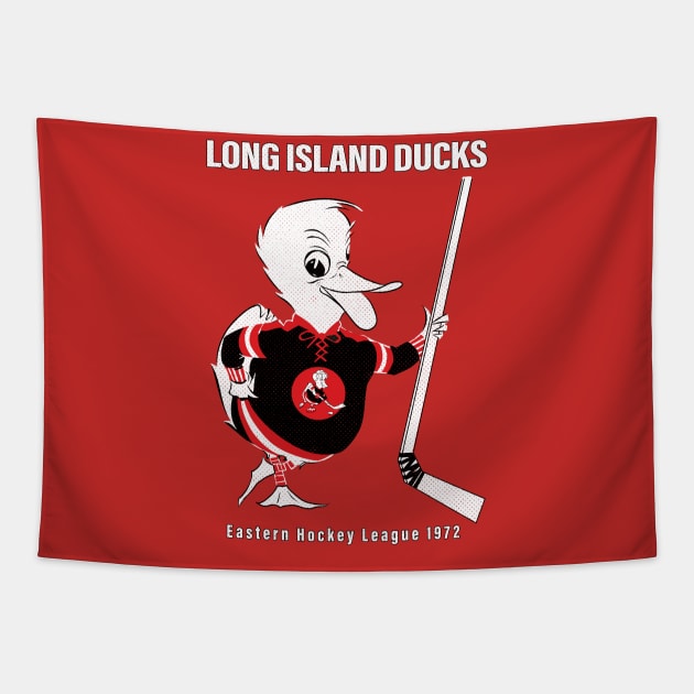 Defunct Long Island Ducks EHL Hockey 1972 Tapestry by LocalZonly