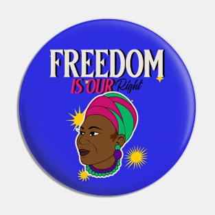 Black Woman Juneteenth Black Activism Civil Rights Pin