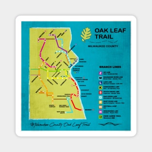 Milwaukee County Oak Leaf Trail Magnet