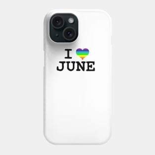 I love june t shirt Phone Case