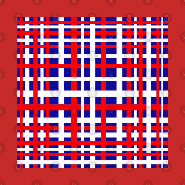 Patriotic Interlocking Stripes by BlakCircleGirl