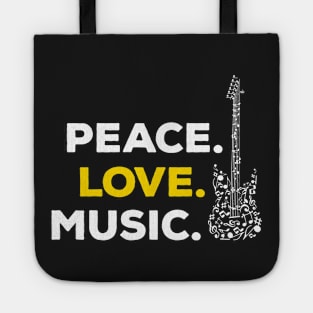 Peace. Love. Music. Tote