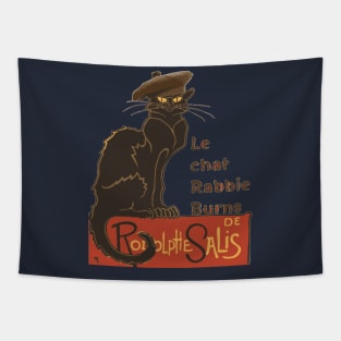 Le Chat Rabbie Burns With Tam OShanter Tapestry