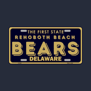 Rehoboth Beach Bears License Plate T-Shirt