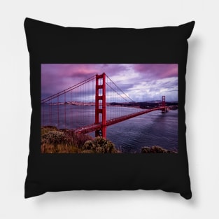 Golden Gate Sunset Pillow