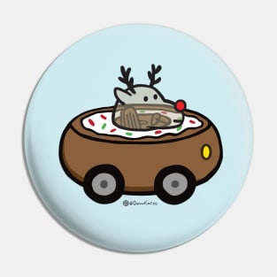 Reindeer Donut Car Pin