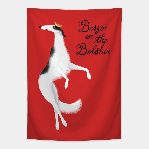 Borzoi in the Bolshoi Tapestry by illucalliart