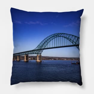 Centennial Bridge in Miramichi, New Brunswick V1 Pillow