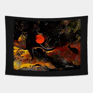 Kickboxing Kangaroo Tapestry